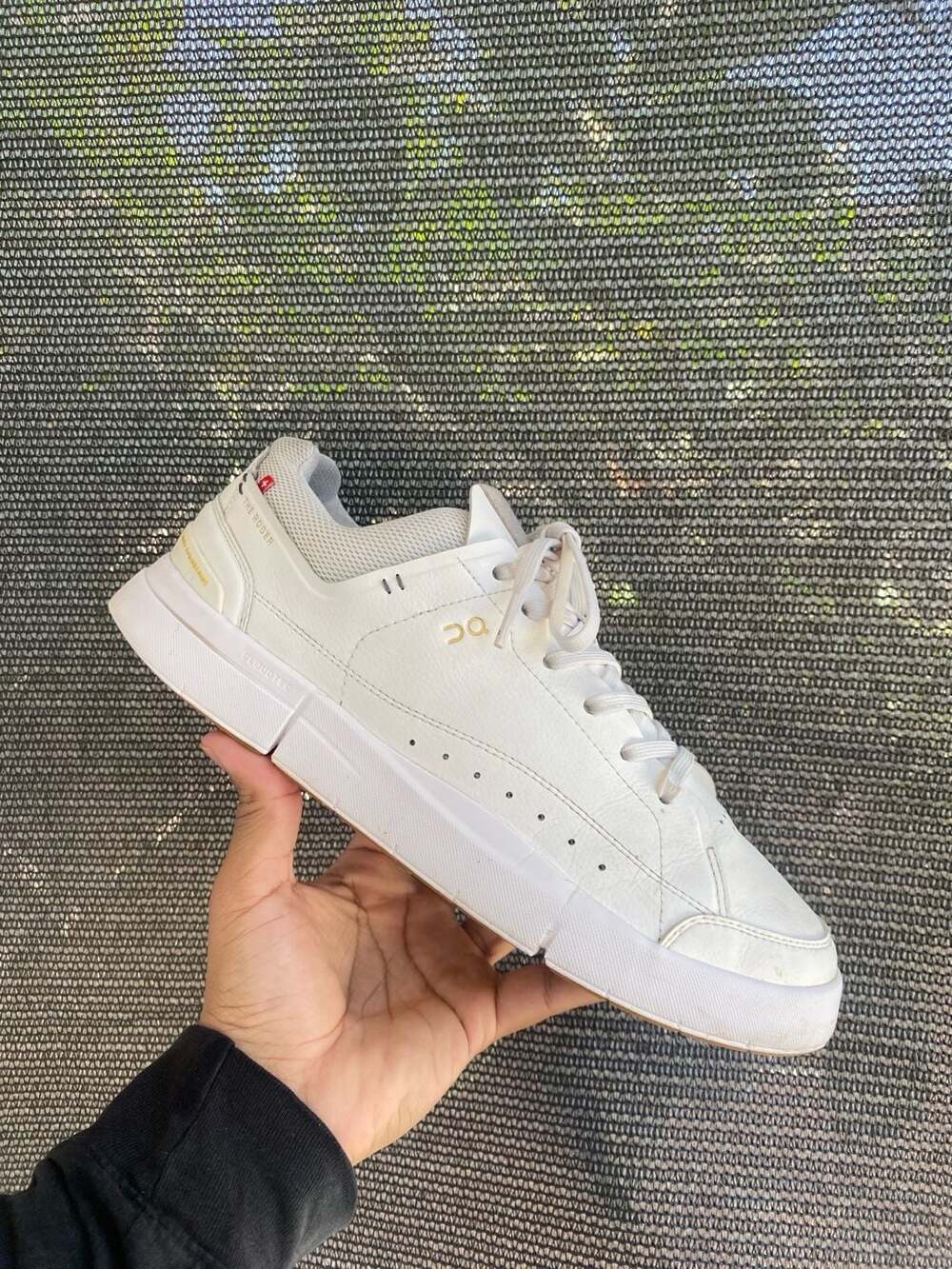 On Running The Roger Centre Court White Gum Sneakers Men's 10.5